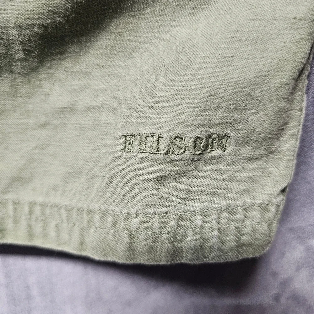 Filson Field Jac-Shirt Washed Fatigue Green Cotton Men's XXXL 20277936